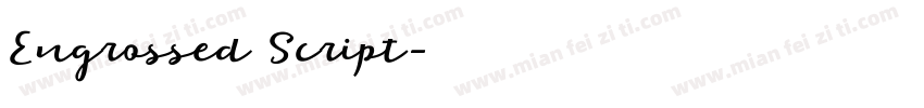 Engrossed Script字体转换